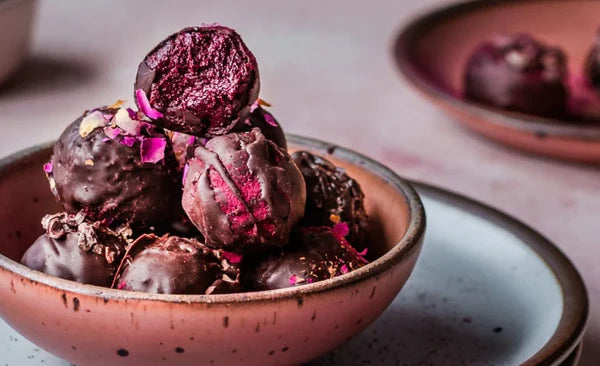 Fudgy Vegan Beetroot Truffles