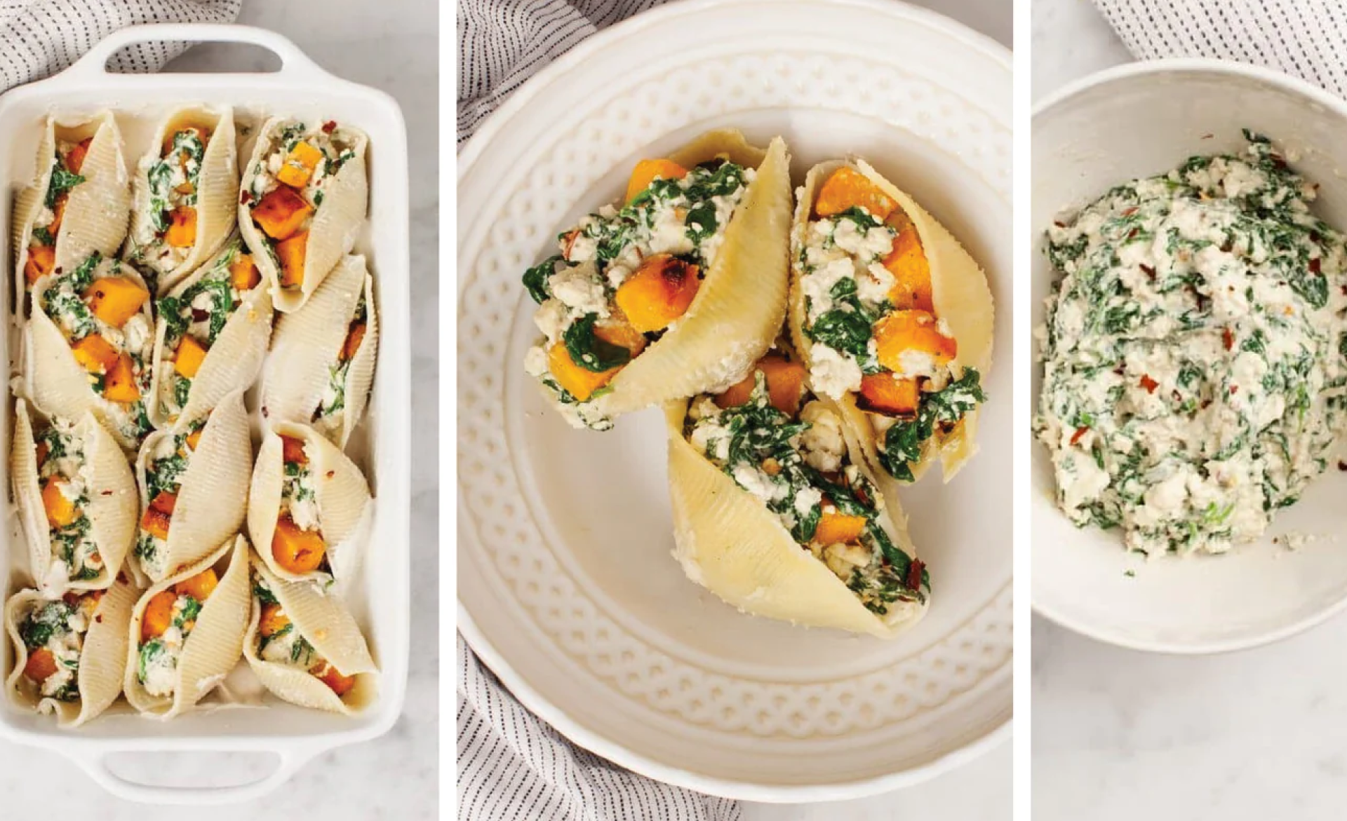 Butternut Squash Vegan Stuffed Shells