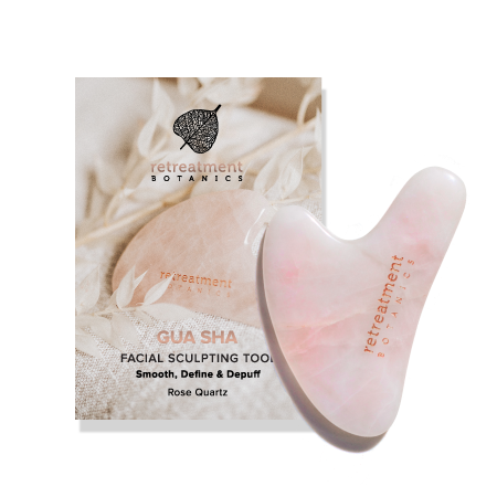 Rose Quartz Gua Sha Facial Massage Tool  Qet Botanicals Natural Skincare –  Qēt Botanicals